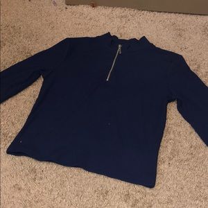 Pacsun women’s navy cropped shirt size small